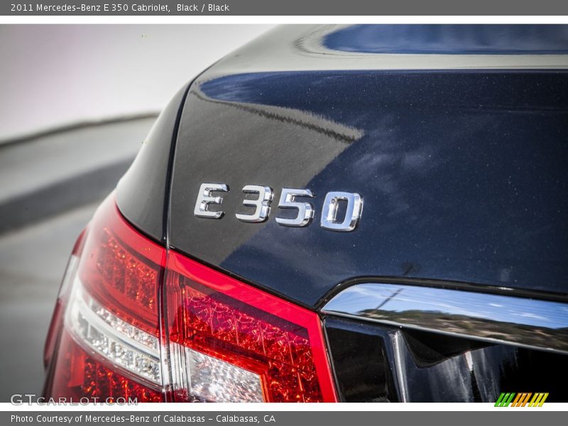 Black / Black 2011 Mercedes-Benz E 350 Cabriolet