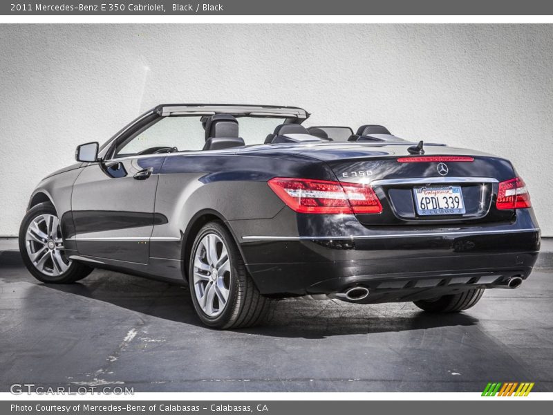 Black / Black 2011 Mercedes-Benz E 350 Cabriolet