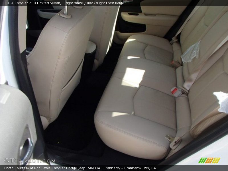 Bright White / Black/Light Frost Beige 2014 Chrysler 200 Limited Sedan