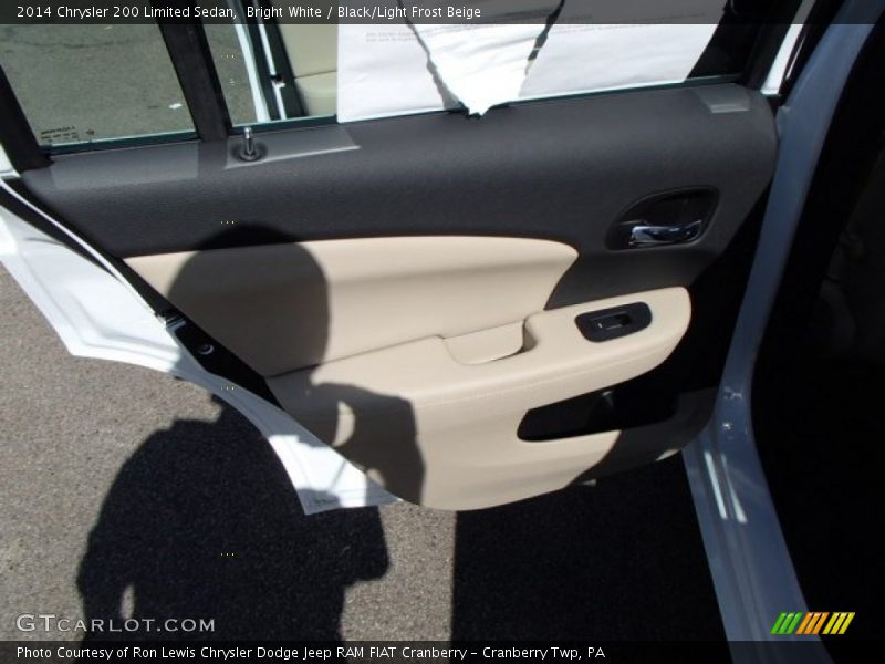 Bright White / Black/Light Frost Beige 2014 Chrysler 200 Limited Sedan