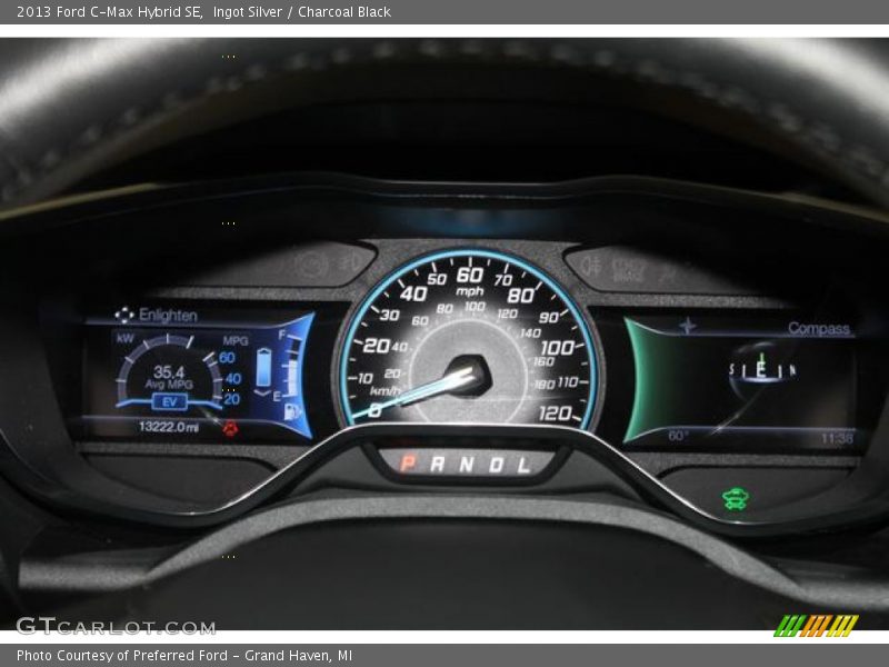 Ingot Silver / Charcoal Black 2013 Ford C-Max Hybrid SE