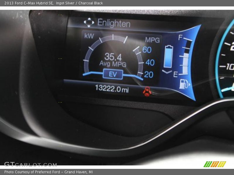 Ingot Silver / Charcoal Black 2013 Ford C-Max Hybrid SE