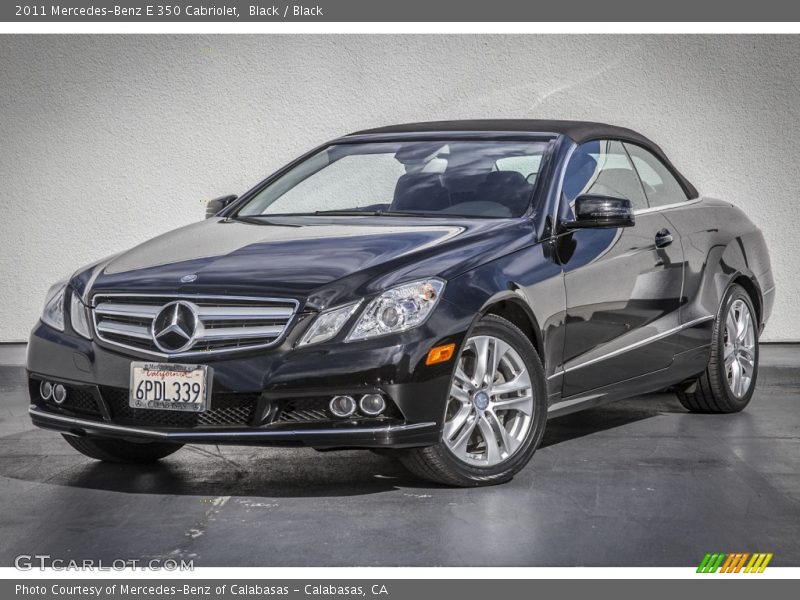 Black / Black 2011 Mercedes-Benz E 350 Cabriolet