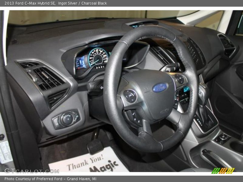 Ingot Silver / Charcoal Black 2013 Ford C-Max Hybrid SE