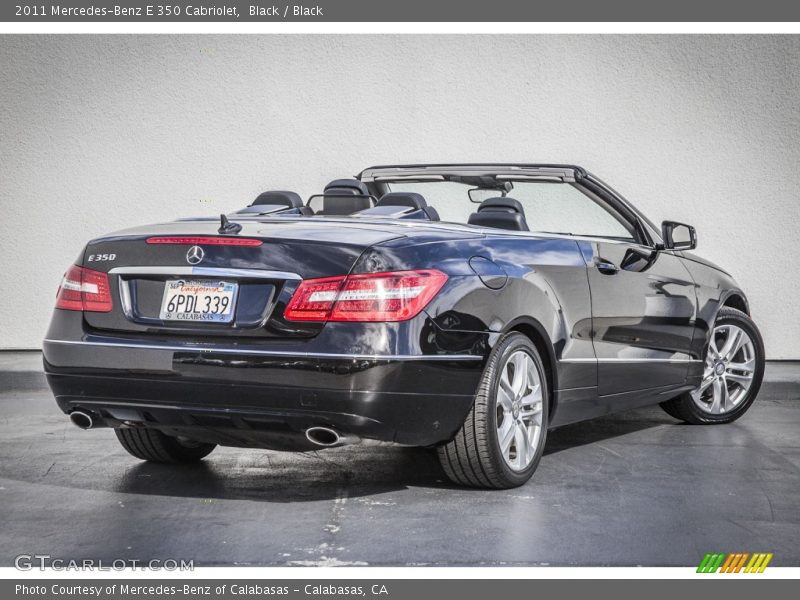 Black / Black 2011 Mercedes-Benz E 350 Cabriolet