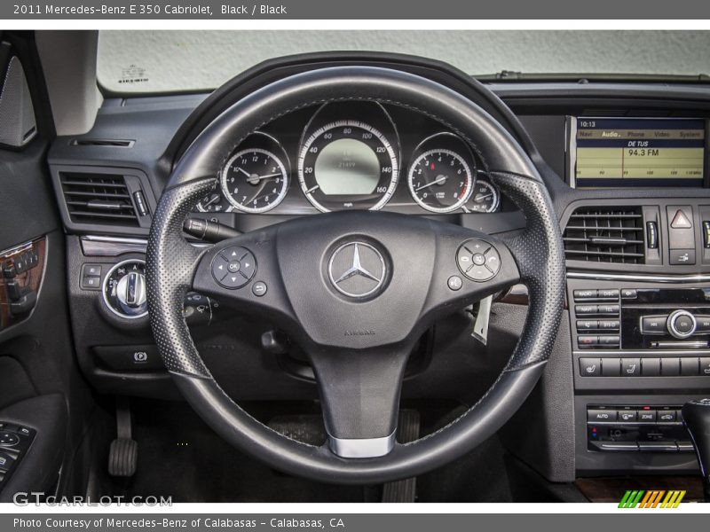 Black / Black 2011 Mercedes-Benz E 350 Cabriolet