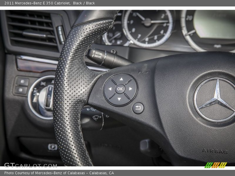 Black / Black 2011 Mercedes-Benz E 350 Cabriolet