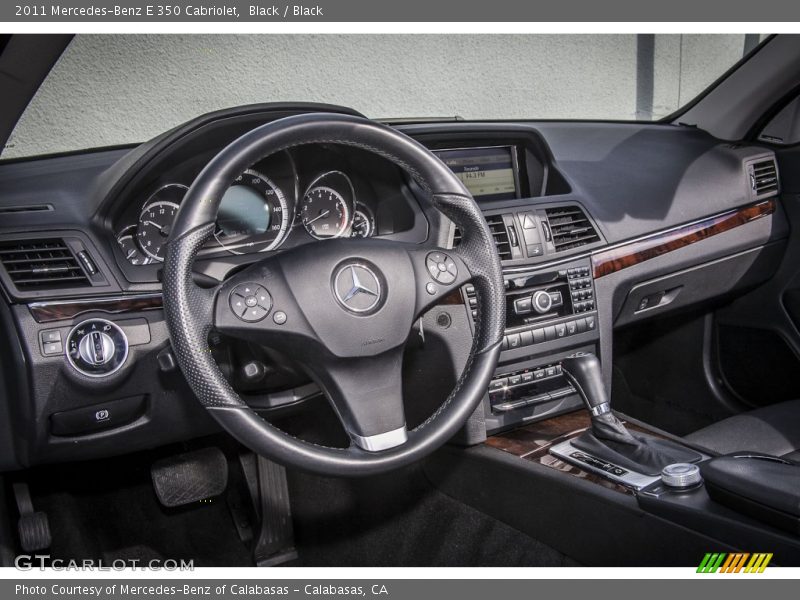 Black / Black 2011 Mercedes-Benz E 350 Cabriolet