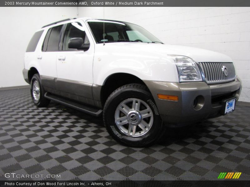 Oxford White / Medium Dark Parchment 2003 Mercury Mountaineer Convenience AWD