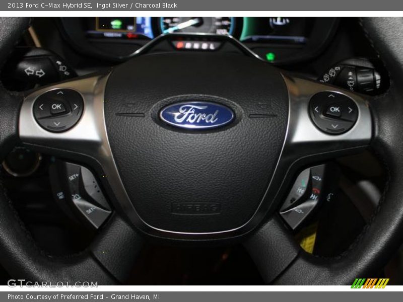 Ingot Silver / Charcoal Black 2013 Ford C-Max Hybrid SE