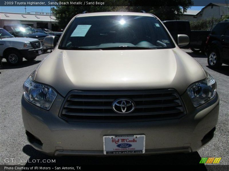 Sandy Beach Metallic / Sand Beige 2009 Toyota Highlander