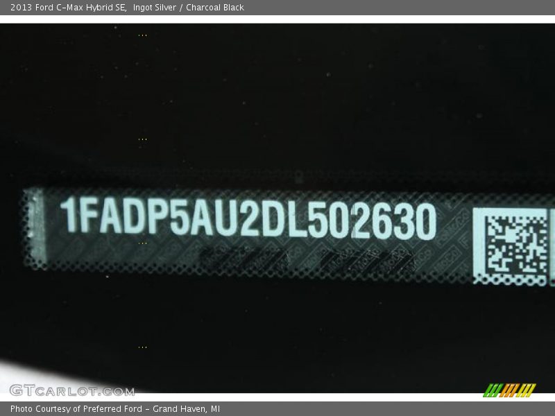 Ingot Silver / Charcoal Black 2013 Ford C-Max Hybrid SE