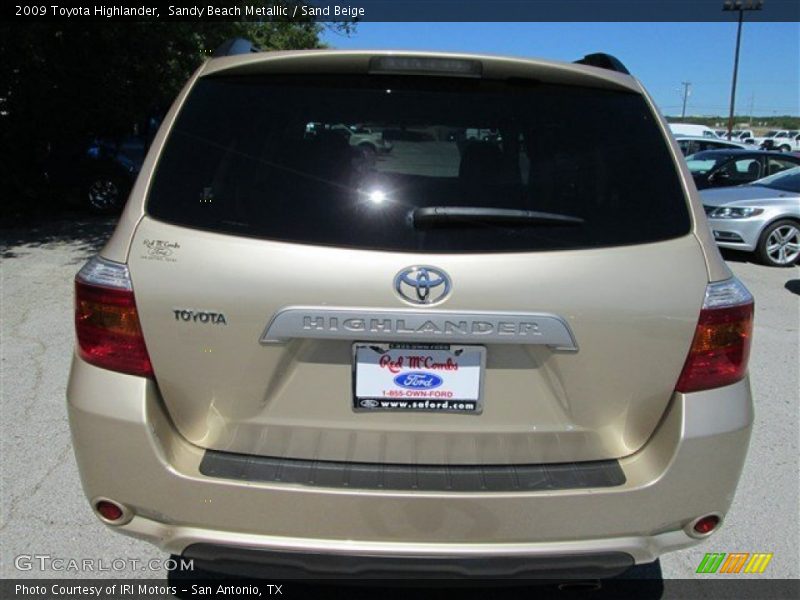 Sandy Beach Metallic / Sand Beige 2009 Toyota Highlander
