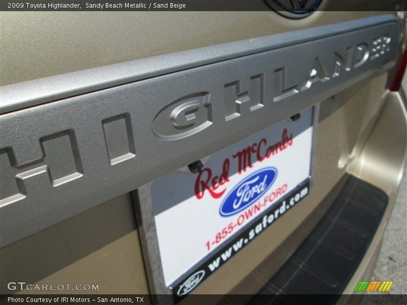 Sandy Beach Metallic / Sand Beige 2009 Toyota Highlander