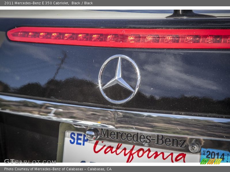 Black / Black 2011 Mercedes-Benz E 350 Cabriolet