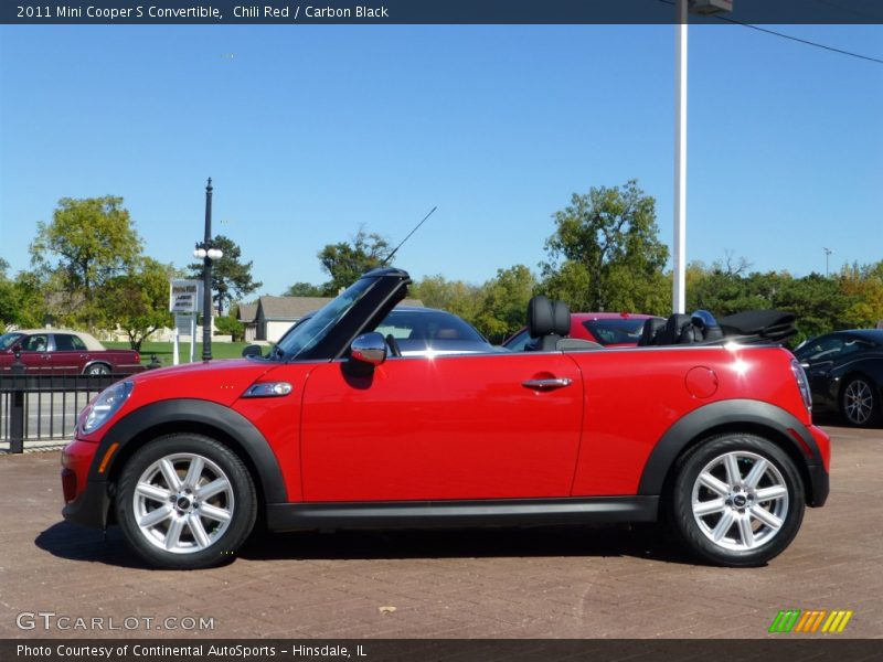 Chili Red / Carbon Black 2011 Mini Cooper S Convertible