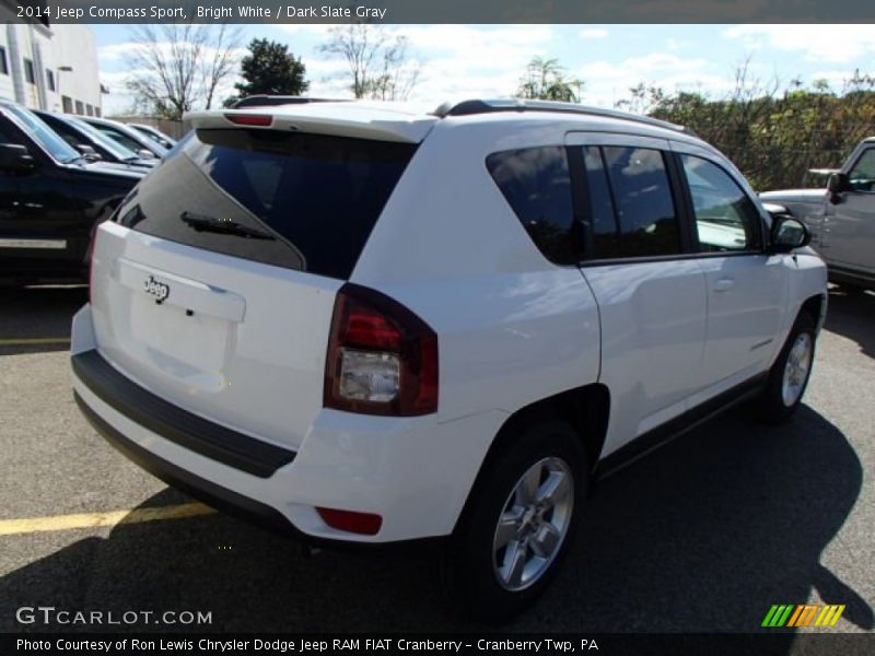Bright White / Dark Slate Gray 2014 Jeep Compass Sport