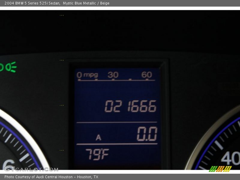 Mystic Blue Metallic / Beige 2004 BMW 5 Series 525i Sedan