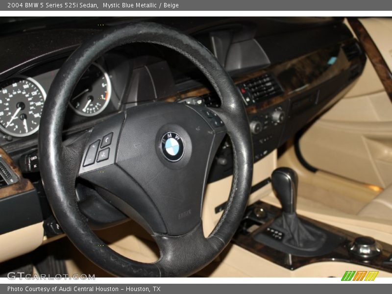 Mystic Blue Metallic / Beige 2004 BMW 5 Series 525i Sedan