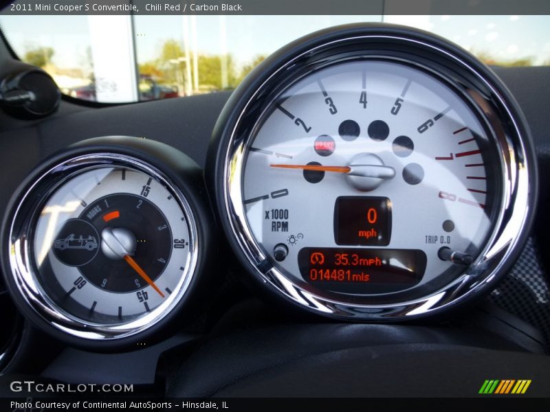 Chili Red / Carbon Black 2011 Mini Cooper S Convertible