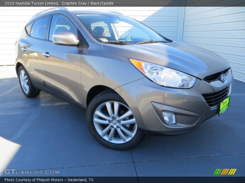 Graphite Gray / Black/Saddle 2010 Hyundai Tucson Limited