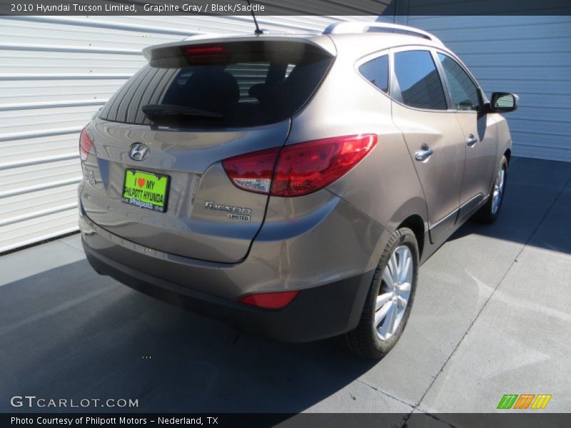 Graphite Gray / Black/Saddle 2010 Hyundai Tucson Limited