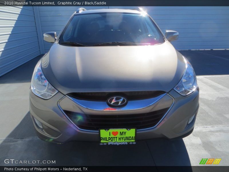 Graphite Gray / Black/Saddle 2010 Hyundai Tucson Limited