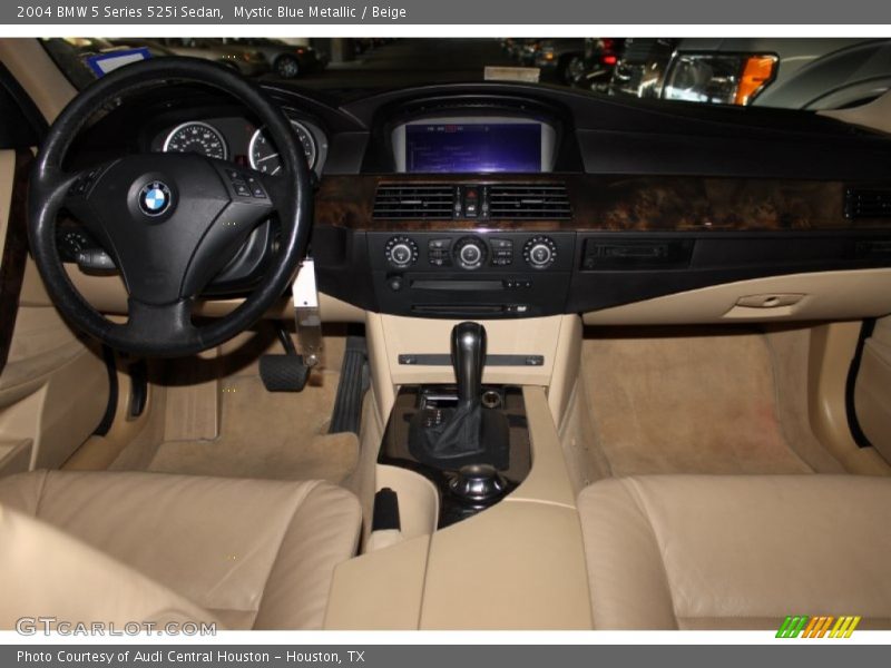 Mystic Blue Metallic / Beige 2004 BMW 5 Series 525i Sedan