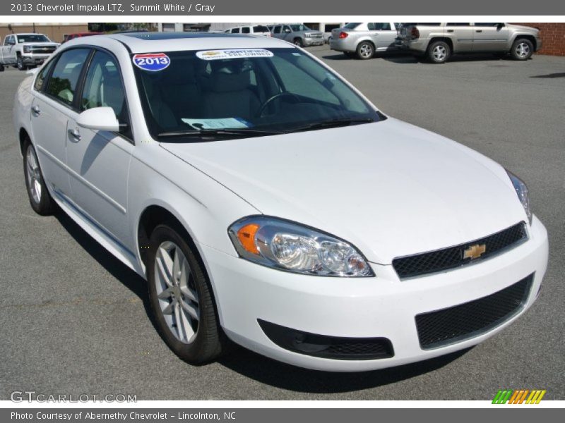 Summit White / Gray 2013 Chevrolet Impala LTZ