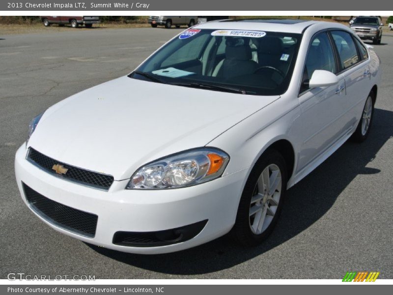 Summit White / Gray 2013 Chevrolet Impala LTZ