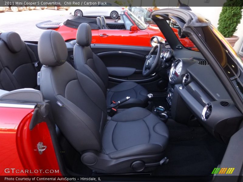 Chili Red / Carbon Black 2011 Mini Cooper S Convertible