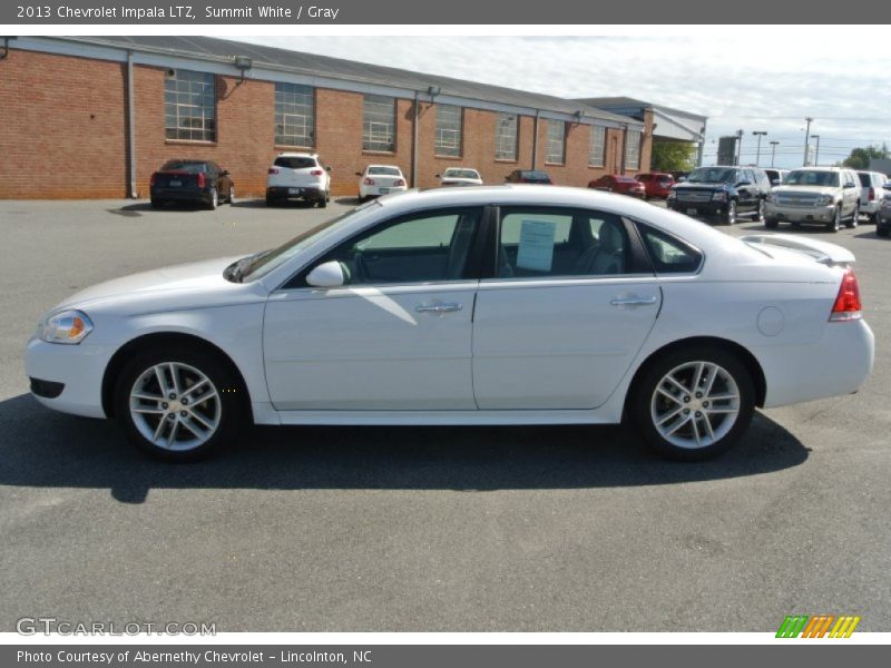 Summit White / Gray 2013 Chevrolet Impala LTZ