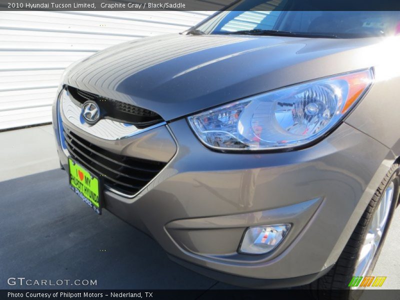 Graphite Gray / Black/Saddle 2010 Hyundai Tucson Limited