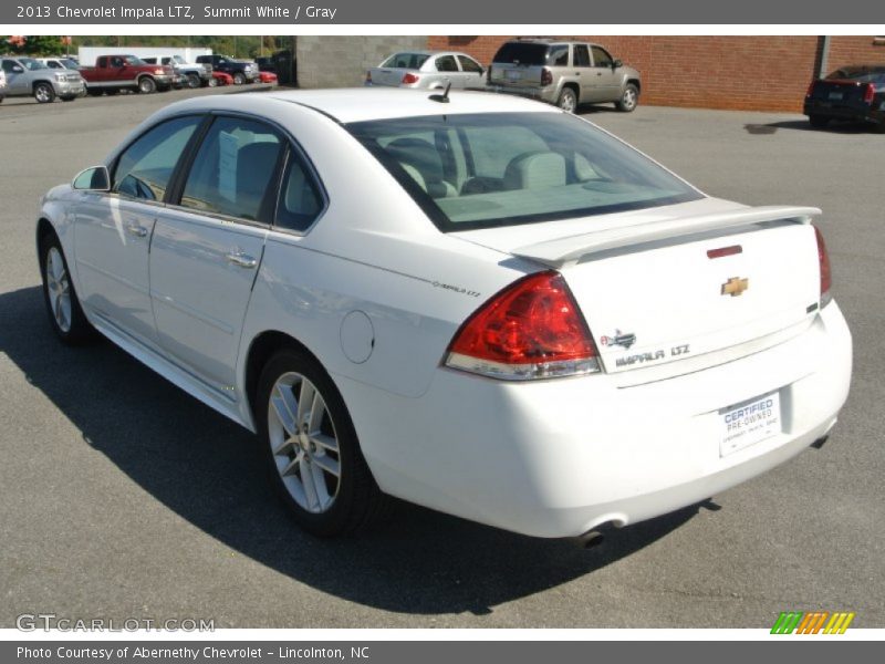 Summit White / Gray 2013 Chevrolet Impala LTZ