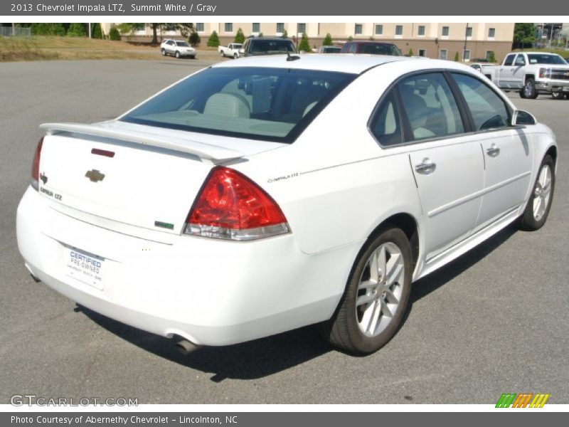 Summit White / Gray 2013 Chevrolet Impala LTZ