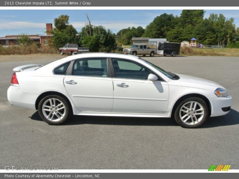 Summit White / Gray 2013 Chevrolet Impala LTZ