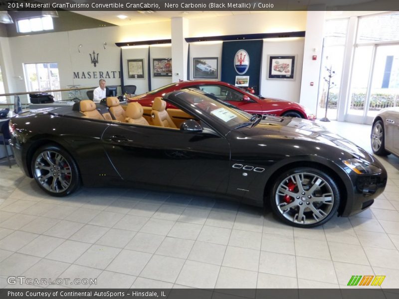 Nero Carbonio (Black Metallic) / Cuoio 2014 Maserati GranTurismo Convertible GranCabrio