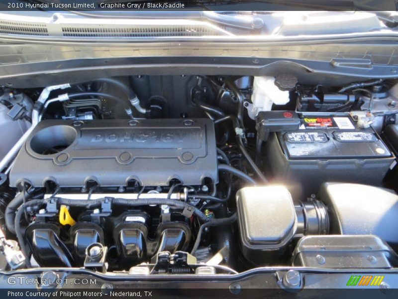 Graphite Gray / Black/Saddle 2010 Hyundai Tucson Limited