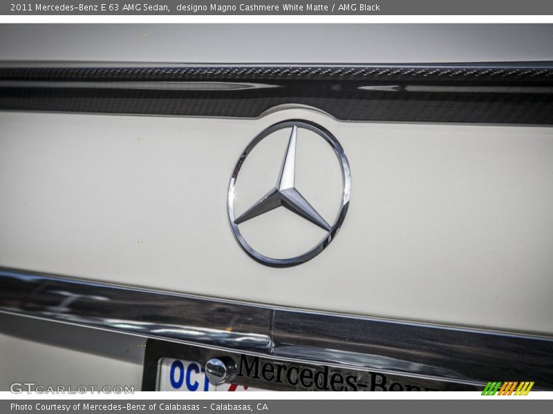 designo Magno Cashmere White Matte / AMG Black 2011 Mercedes-Benz E 63 AMG Sedan