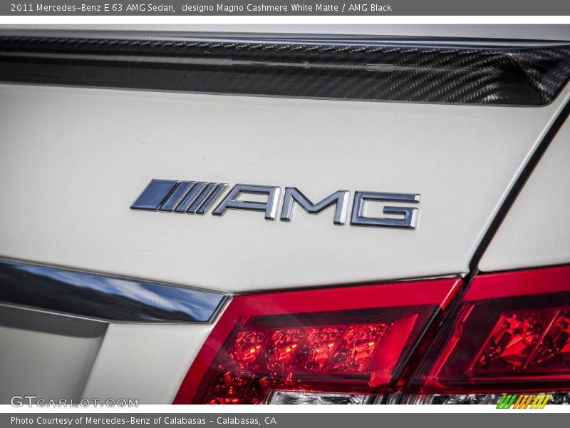 designo Magno Cashmere White Matte / AMG Black 2011 Mercedes-Benz E 63 AMG Sedan