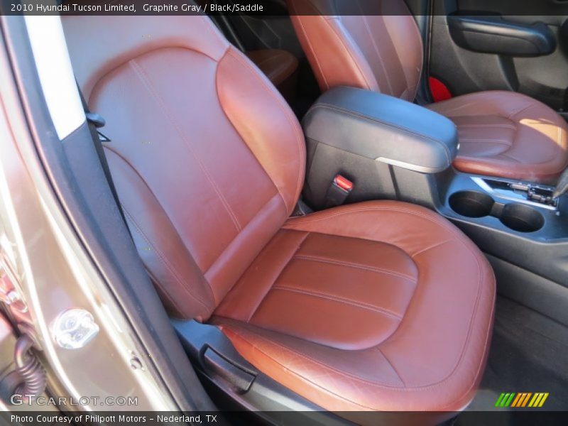 Graphite Gray / Black/Saddle 2010 Hyundai Tucson Limited