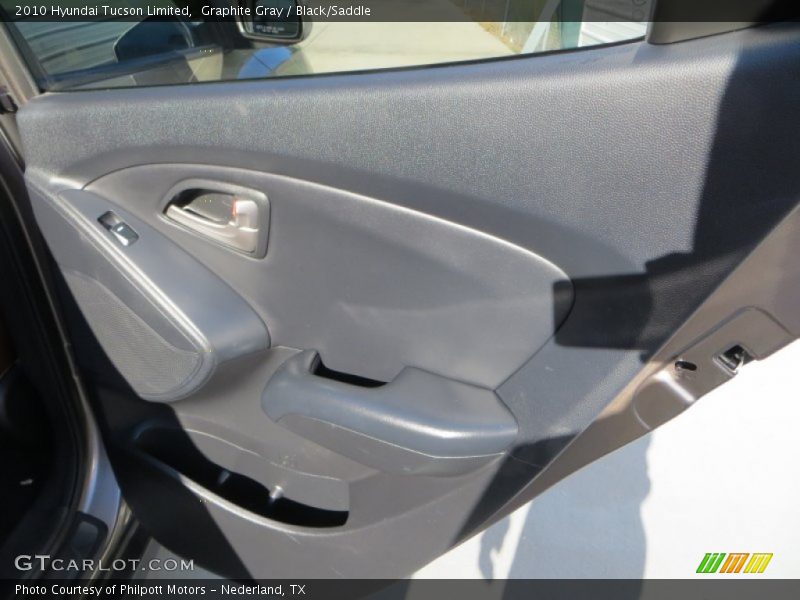 Graphite Gray / Black/Saddle 2010 Hyundai Tucson Limited