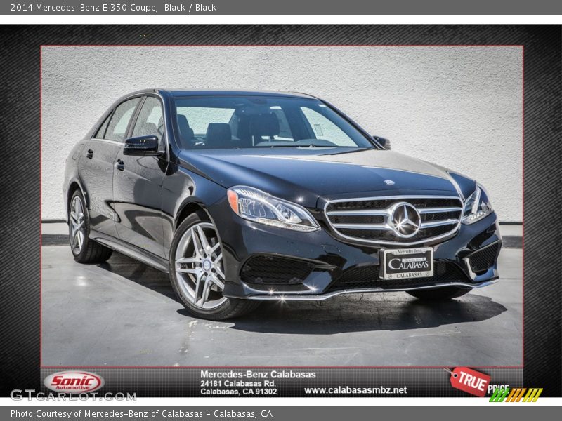 Black / Black 2014 Mercedes-Benz E 350 Coupe