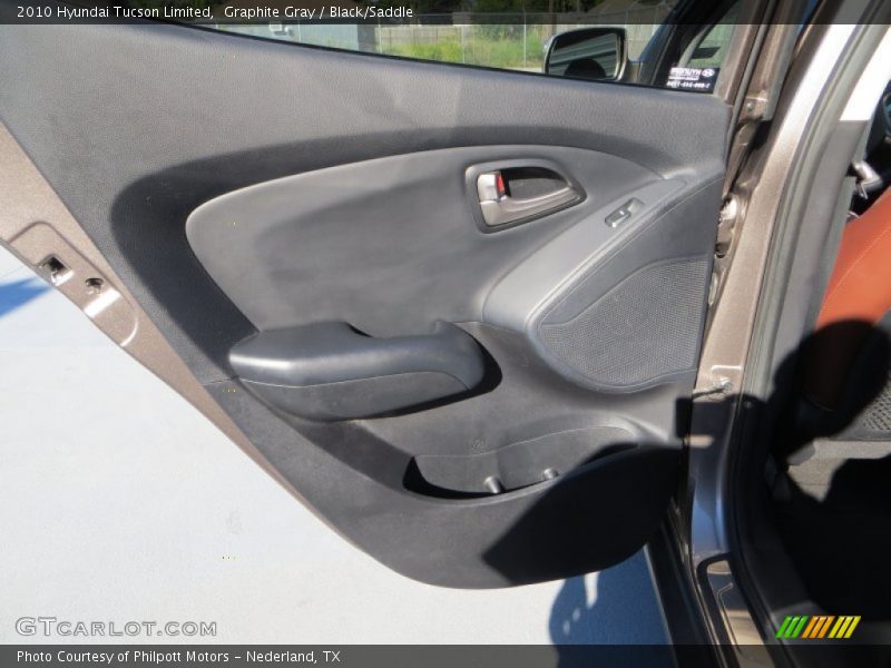 Graphite Gray / Black/Saddle 2010 Hyundai Tucson Limited