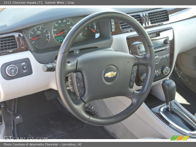 Summit White / Gray 2013 Chevrolet Impala LTZ