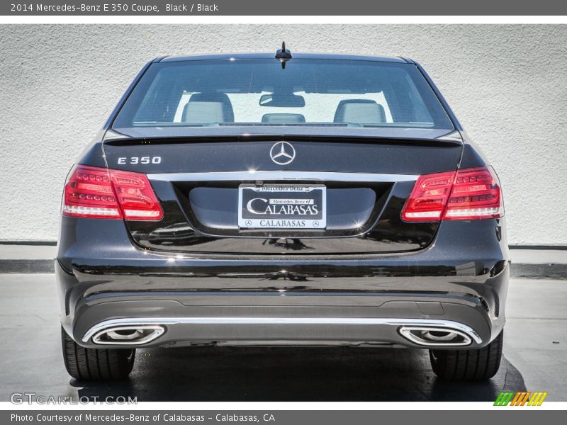 Black / Black 2014 Mercedes-Benz E 350 Coupe