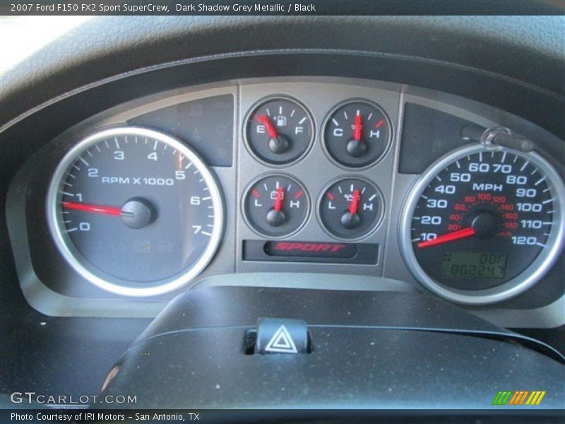 Dark Shadow Grey Metallic / Black 2007 Ford F150 FX2 Sport SuperCrew