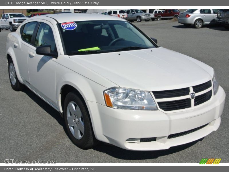 White Gold / Dark Slate Gray 2010 Dodge Avenger SXT