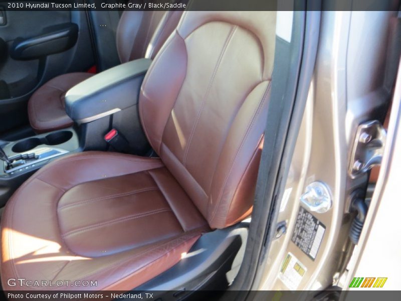Graphite Gray / Black/Saddle 2010 Hyundai Tucson Limited