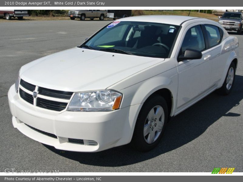 White Gold / Dark Slate Gray 2010 Dodge Avenger SXT